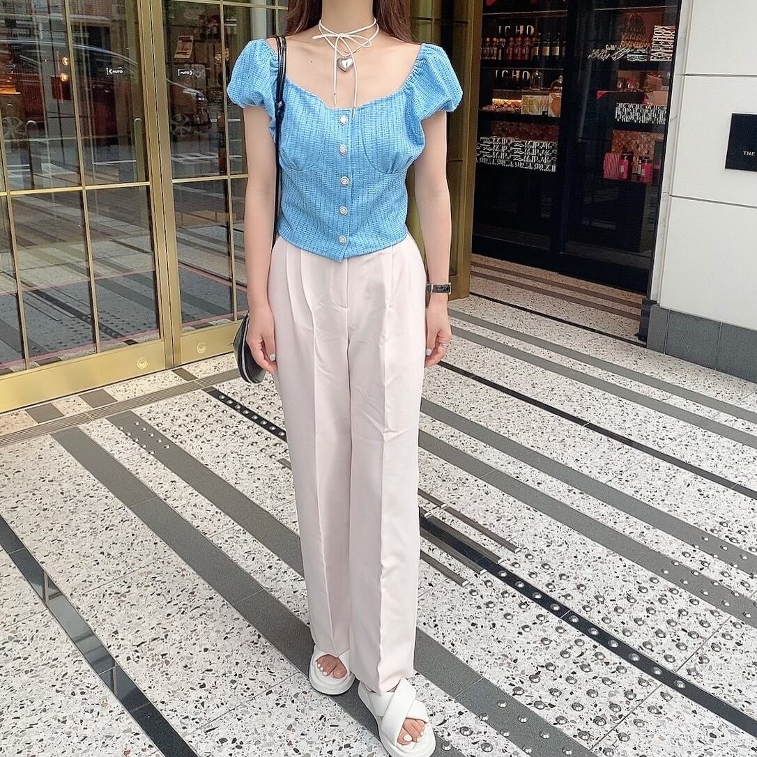 Slacks pants /ivory(7月中旬頃発送予定)