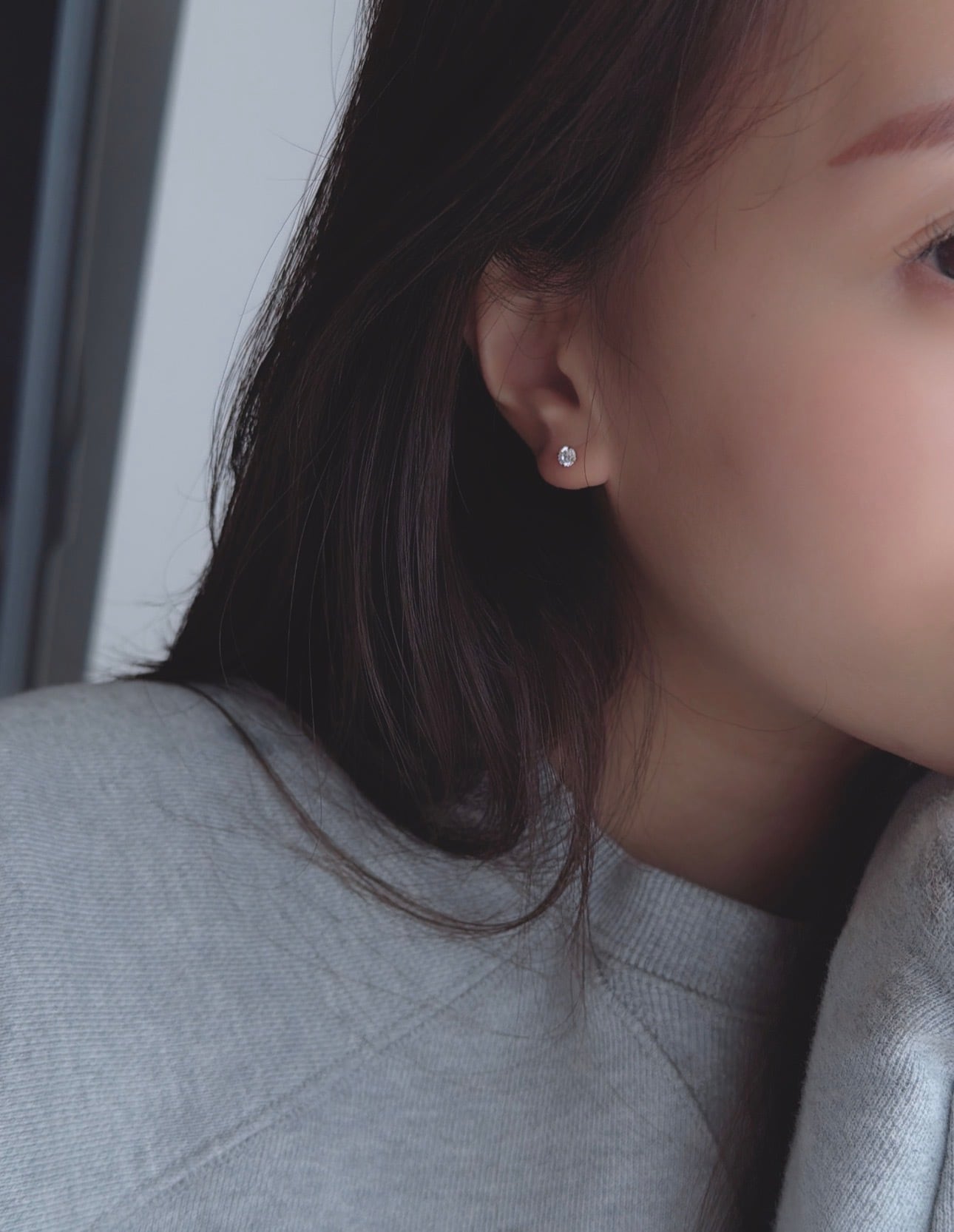 4mm ジルコニア ピアス | SASSY ANGEL