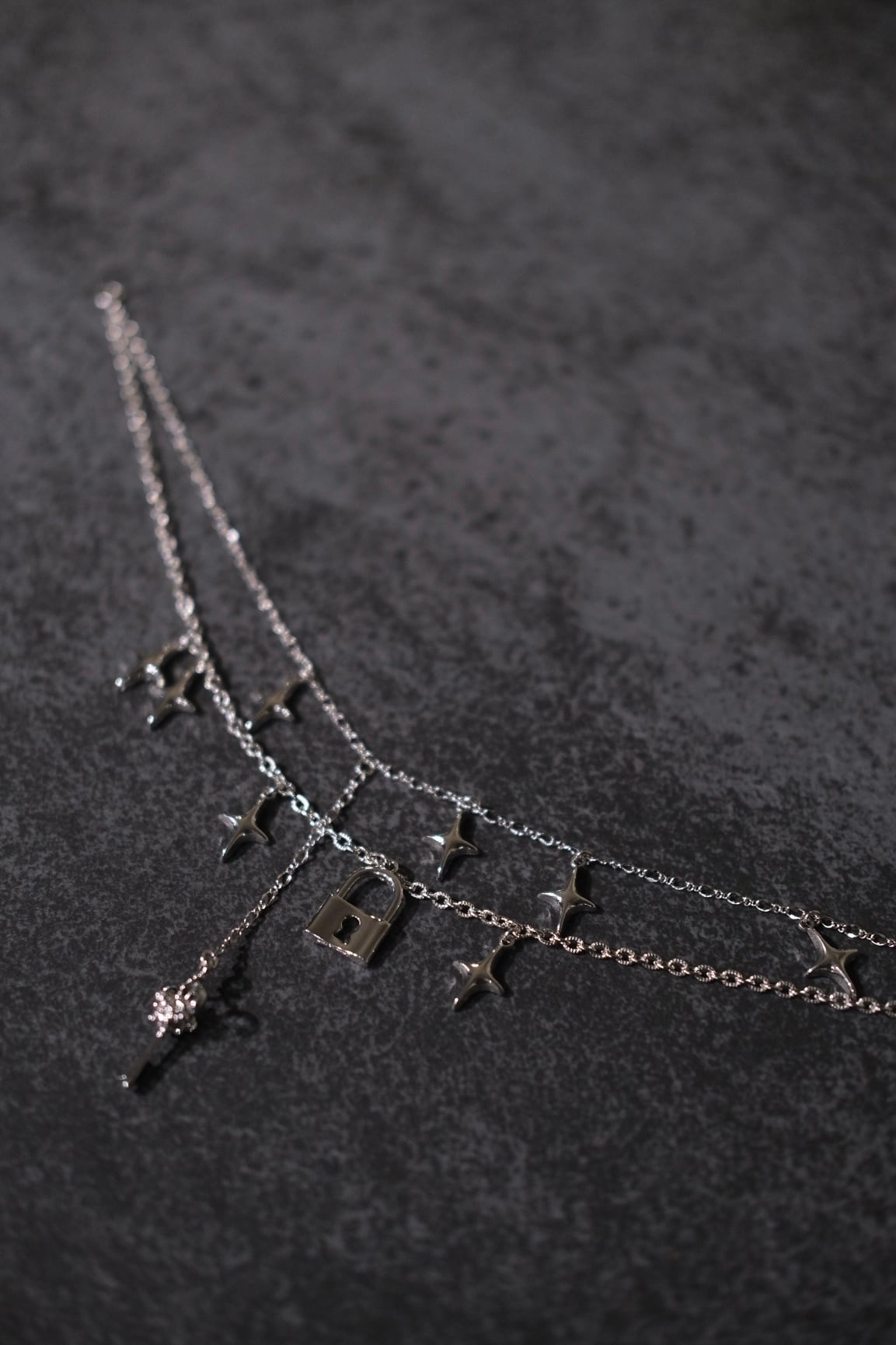 【Tanaka Daisuke】key & lock necklace