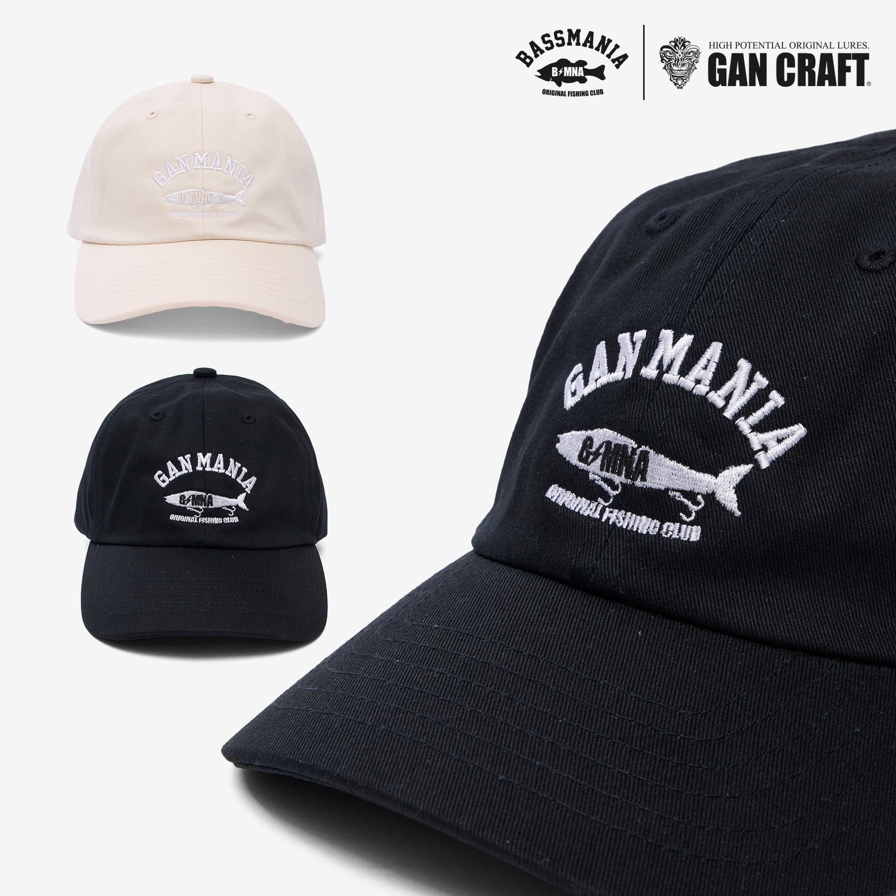 【GANCRAFT×BASSMANIA】GANMANIA Arch Logo Cotton CAP
