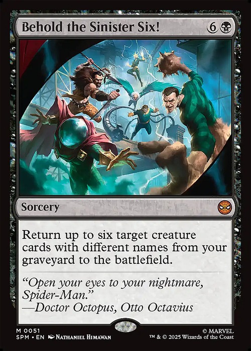 MTG《シニスター・シックスにご用心！/Behold the Sinister Six!(SPM)》英語