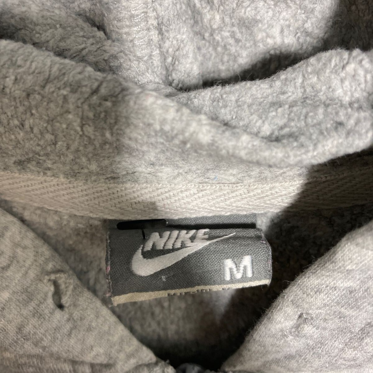 NIKE ロゴスウェット パーカー ナイキ キッズ M グレー フルジップ 