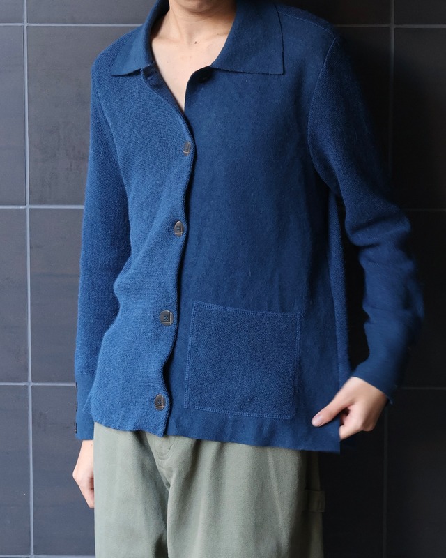 2 pocket shirt knit cardigan