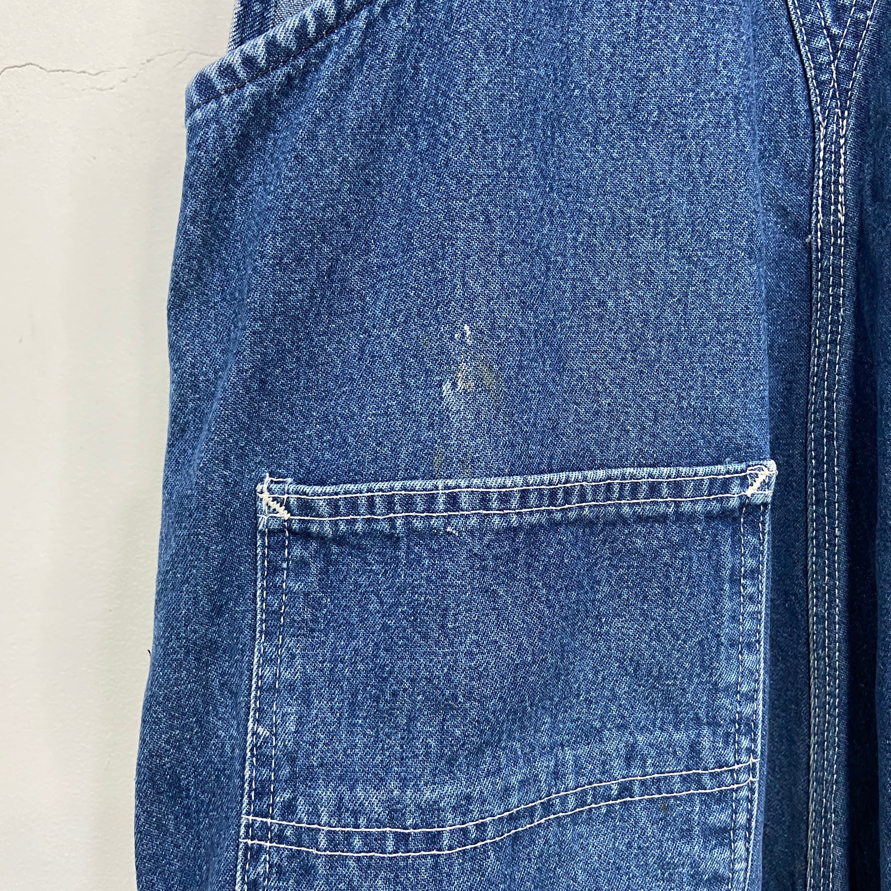 90s Carhartt カーハート デニムオーバーオール ワーク ペンキ 90s Carhartt カーハート デニムオーバーオール ワーク ペンキ