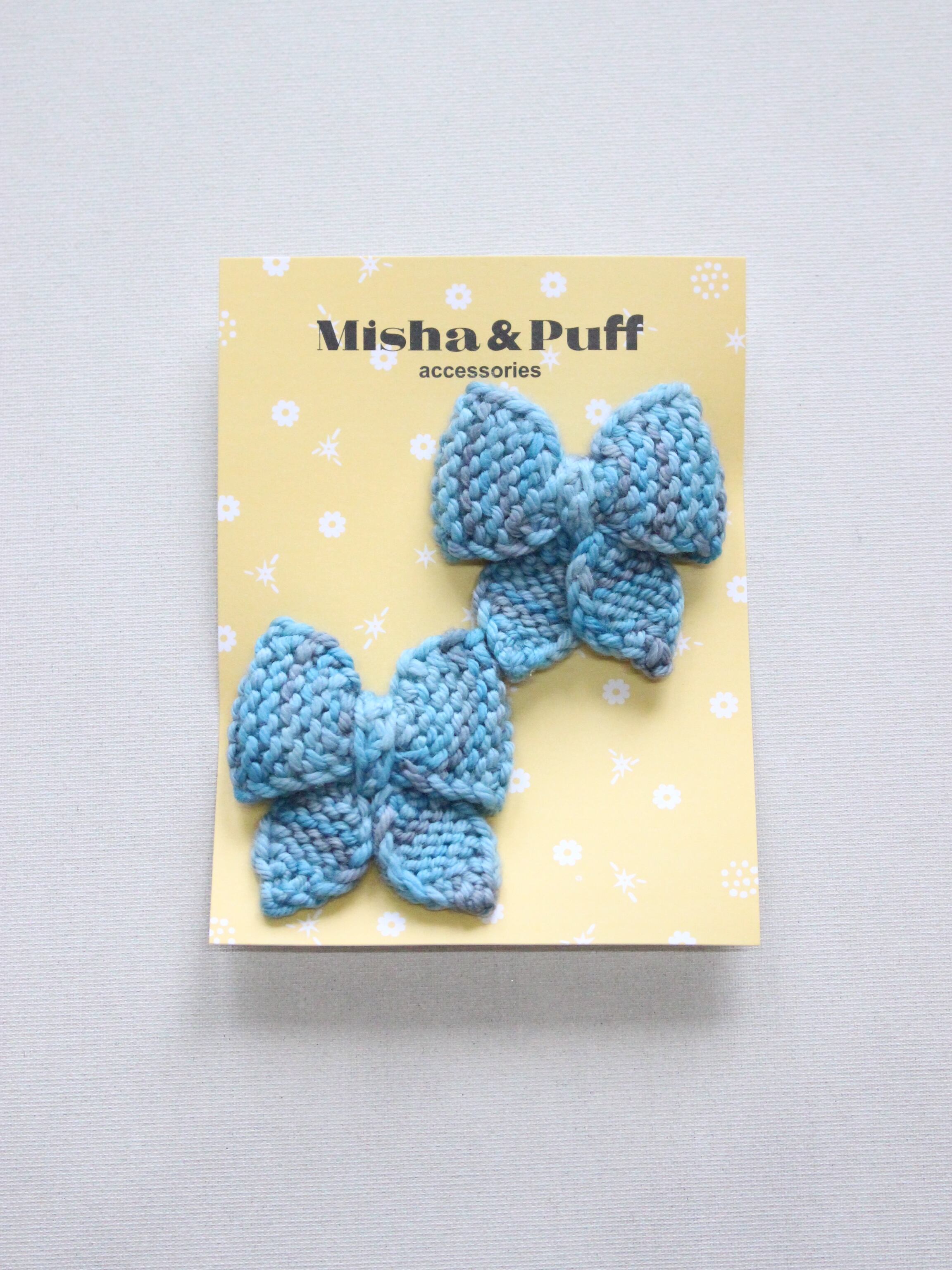 Misha & Puff Baby Puff Bow Set - Lake | RESONASON