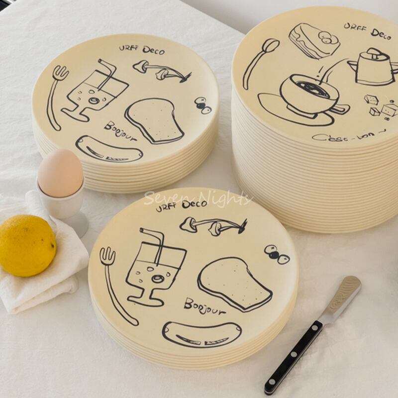 【PLATE】絵柄カートゥーンプレート