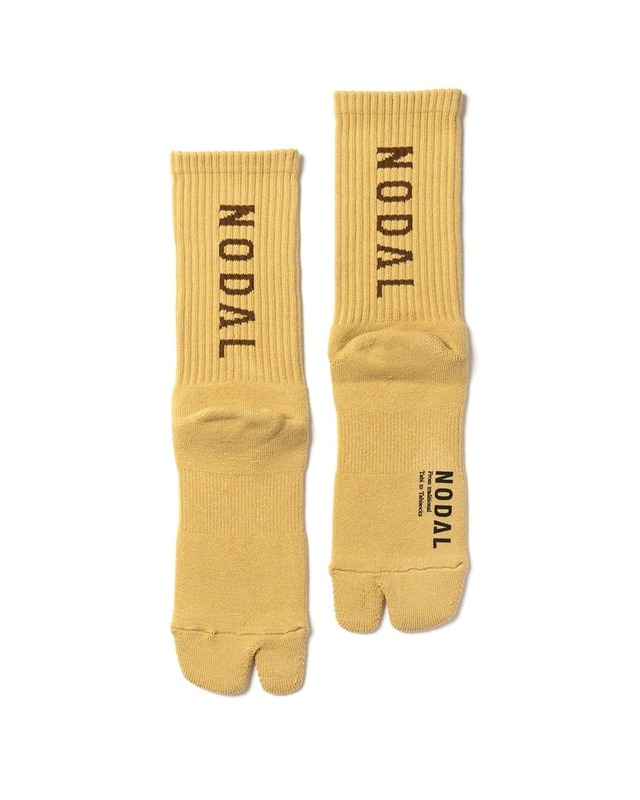 NODAL Logo Socks CAMEL × BROWN