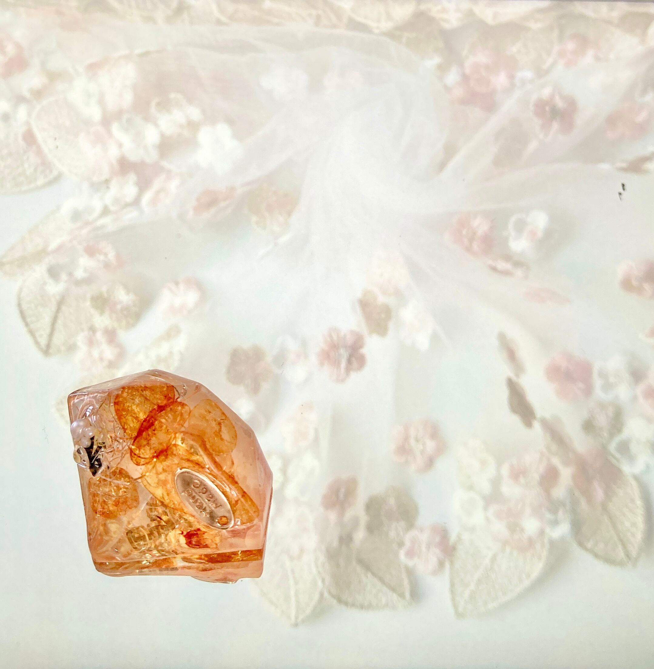 ダイヤ型　オルゴナイト ダイヤ型 ローズ入り オルゴナイト 単品 | オルゴナイト 通販