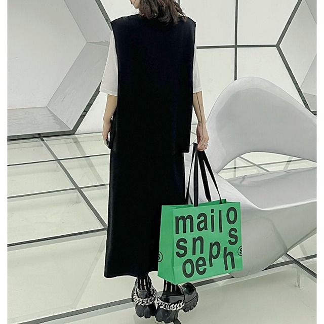 Double zipper slit vest C0180