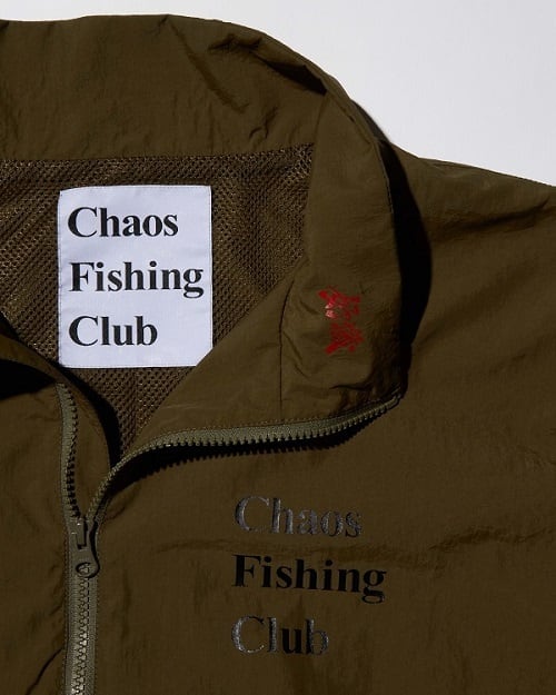Chaos Fishing Club LOGO ART JACKET オリーブ / ブラック | MEGURU