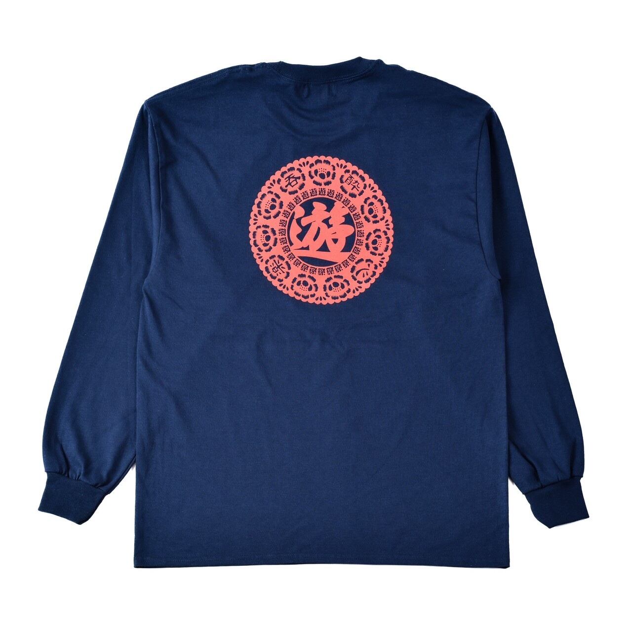 ART PRINT L/S TEE [NAVY]