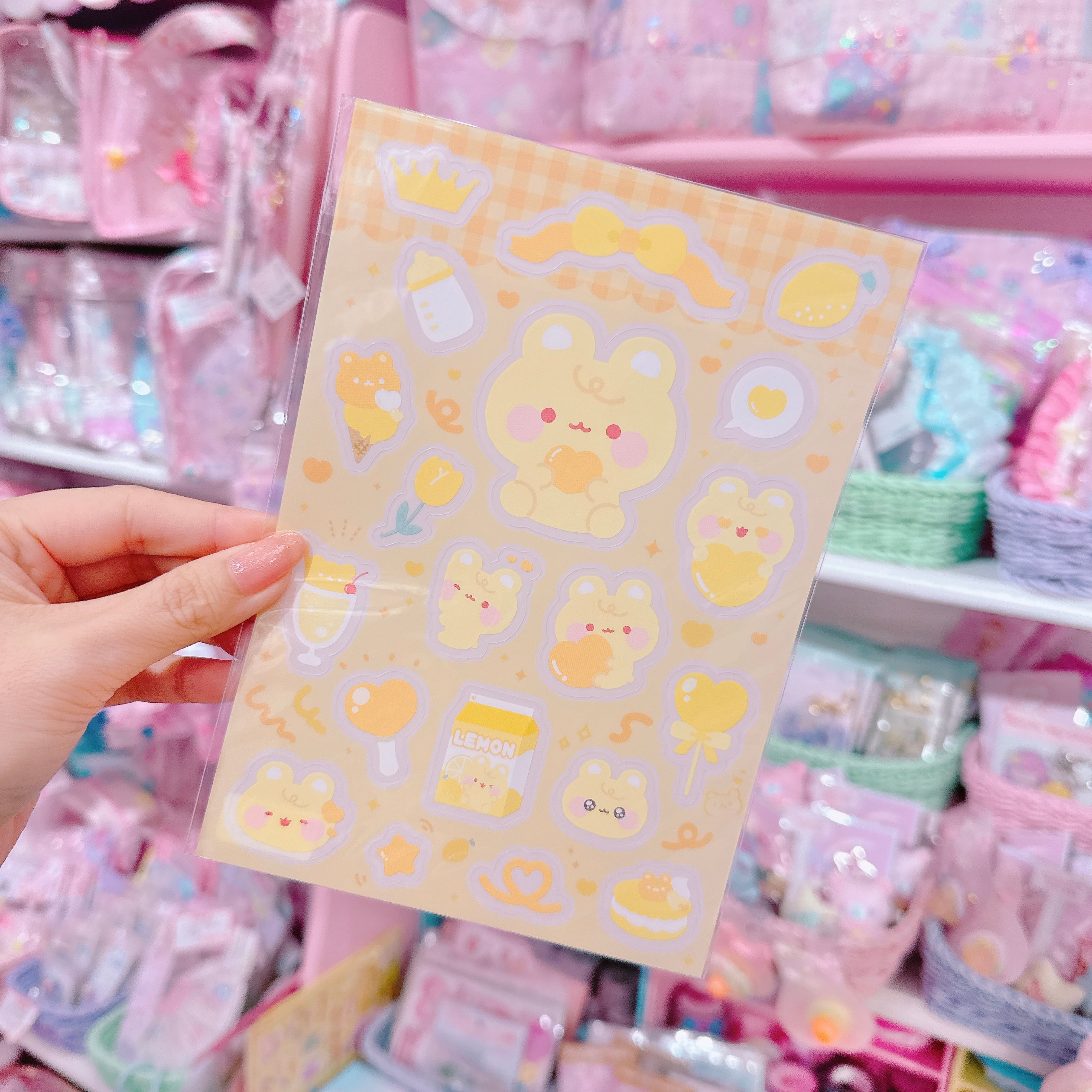 【G3】17-7推しカラークリアシール（黄）