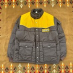 1970's DEADSTOCK "Swingster" Western Puffer Jacket /Brown x Gold /XL