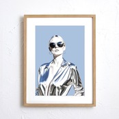 Iron Woman｜スタイリッシュで力強いアイアンアートポスター｜クリエイティブ空間を彩る洗練デザイン｜A2ポスター