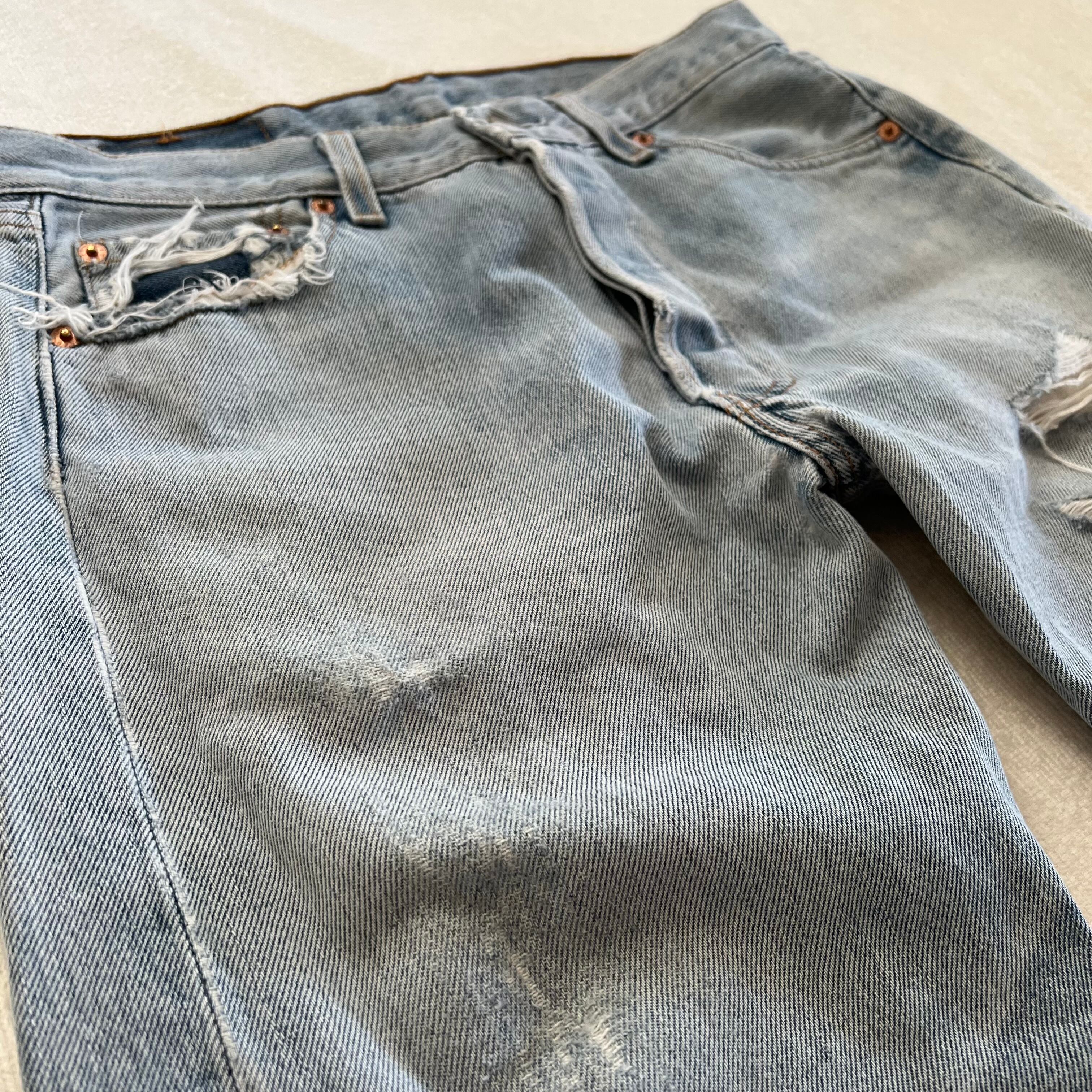 Levi's 501 USA製 W29×L32 リーバイス ダメージ デニム 90's | 古着屋 ...