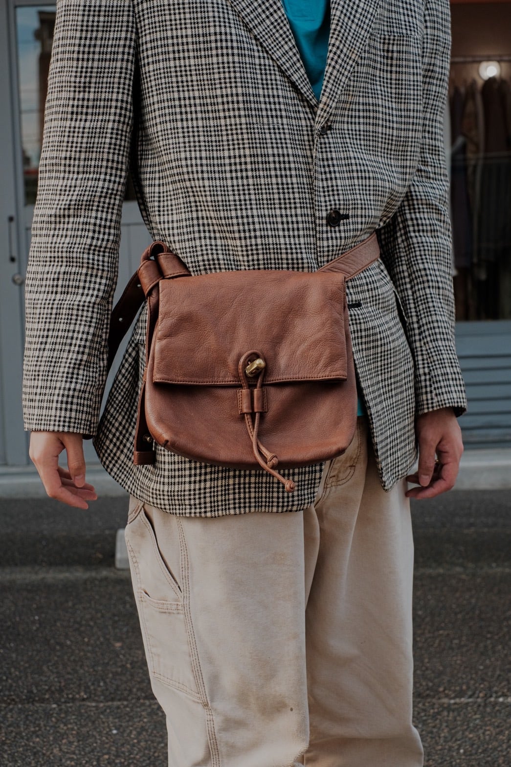 1990s DKNY leather bag