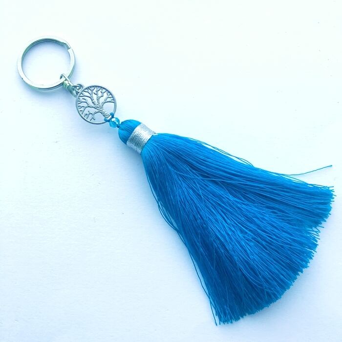 タッセル キーホルダー 2色～☆バッグチャーム/キーリング【バリ島直