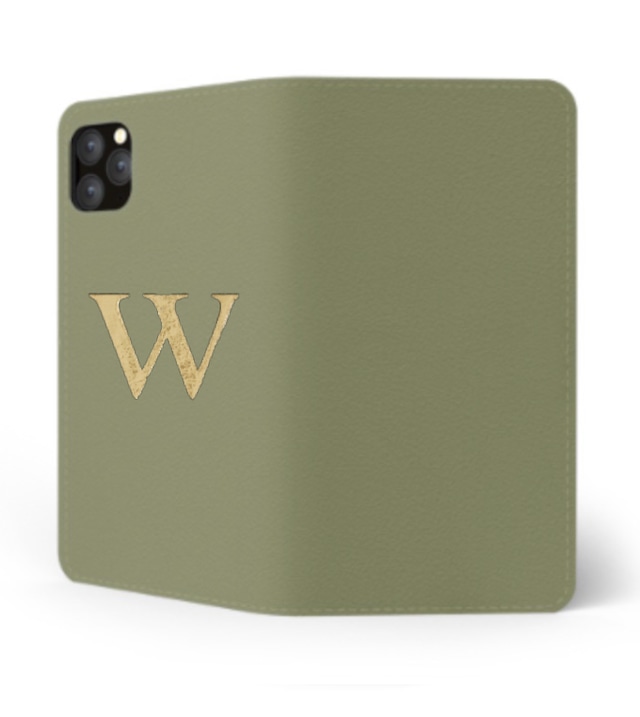 iPhone Premium Smooth Leather Case (Green Tea) : Book Cover