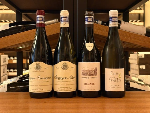 B.エマニュエル・ルジェ ブルゴーニュ・パストゥグランとアリゴテを含む4本セット
