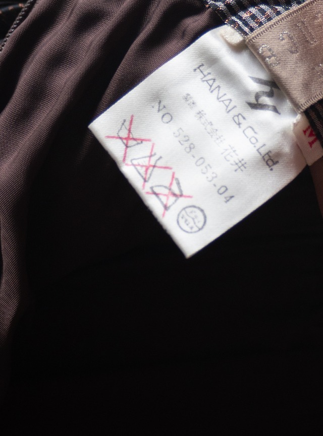"MADAME HANAI Excellence" 1980s Pleated skirt
