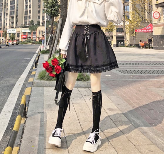 ROJITA スカート ブラック 黒 量産型 地雷 - ミニスカート