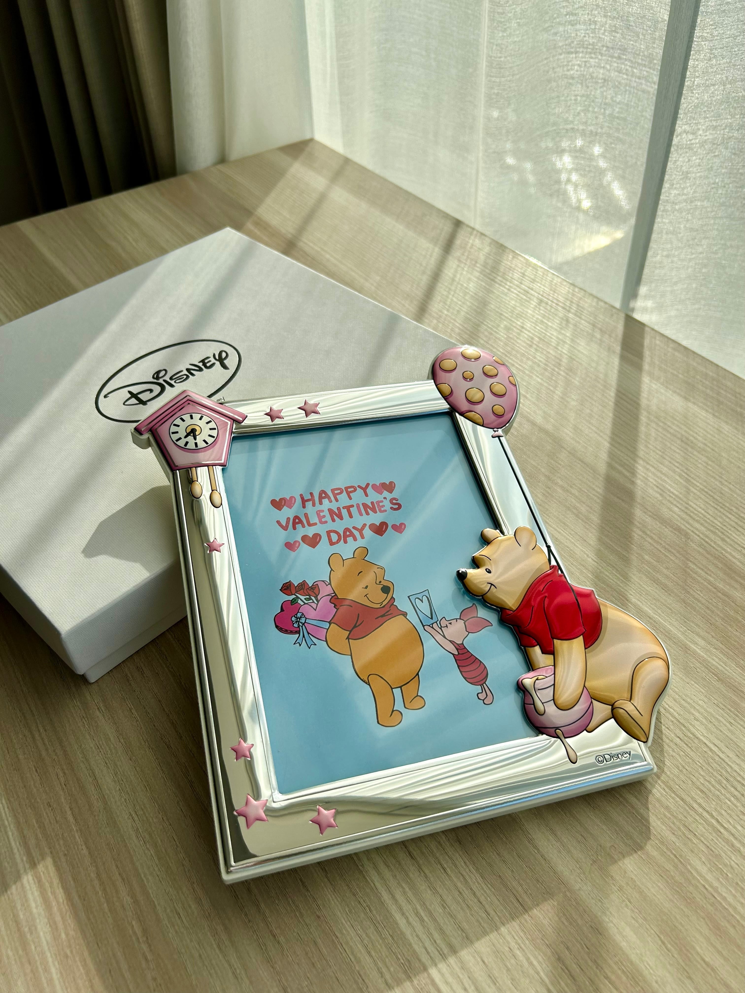 フォトフレーム フルカラー x ピンク 風船 〈くまのプーさん