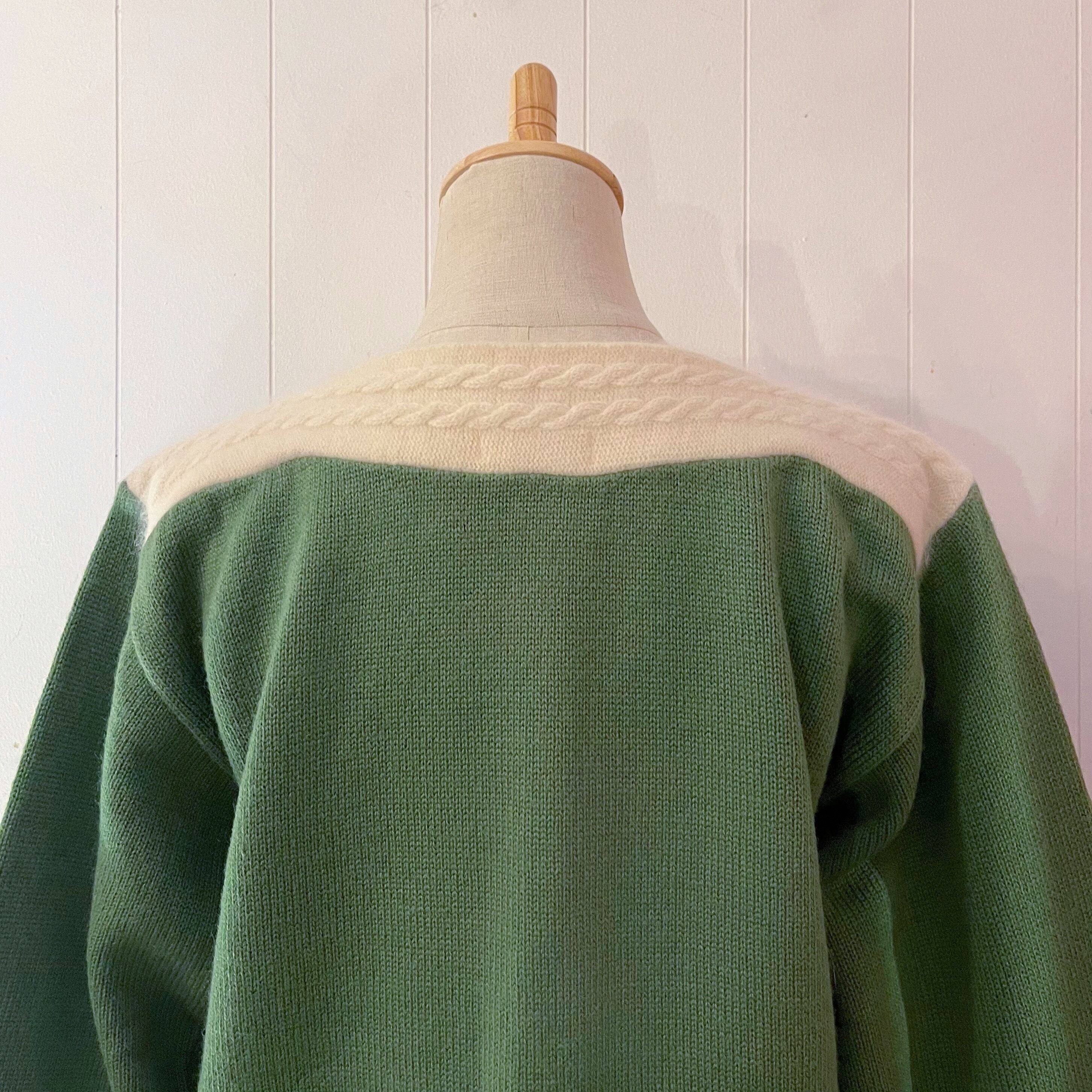 snowflake boat neck knit sweater
