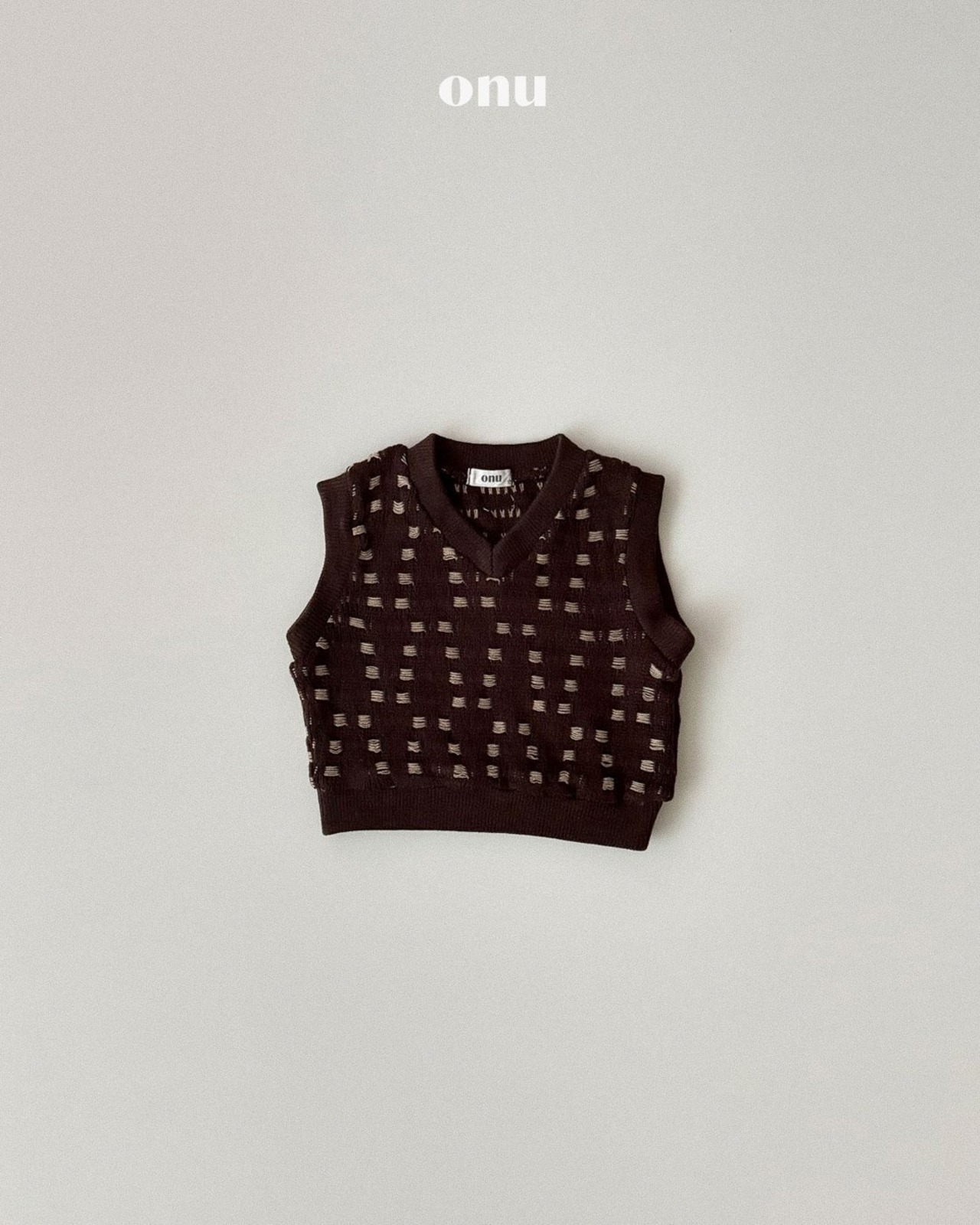 ONU［取寄］warm knit vest 26winter
