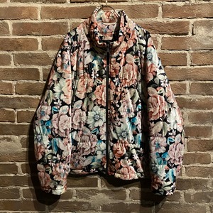 【Caka act3】"Dead Stock" Flower Pattern Short Padded Jacket