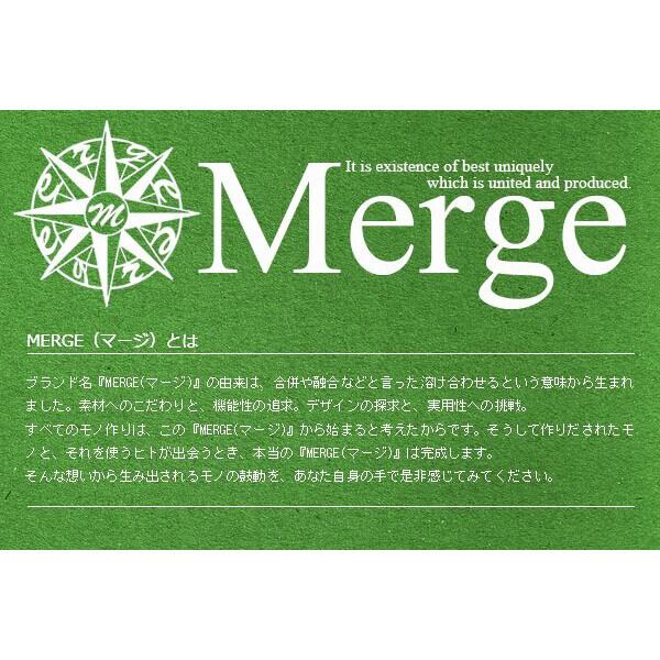 Merge マージ馬革 牛革 2つ折り財布 ブラック | growriver