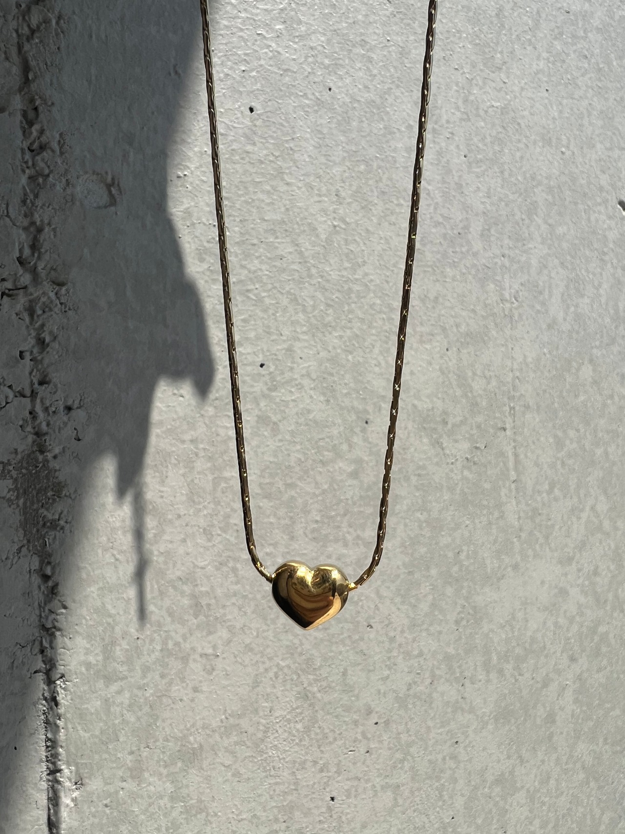 Heart skin necklace