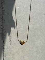 Heart skin necklace