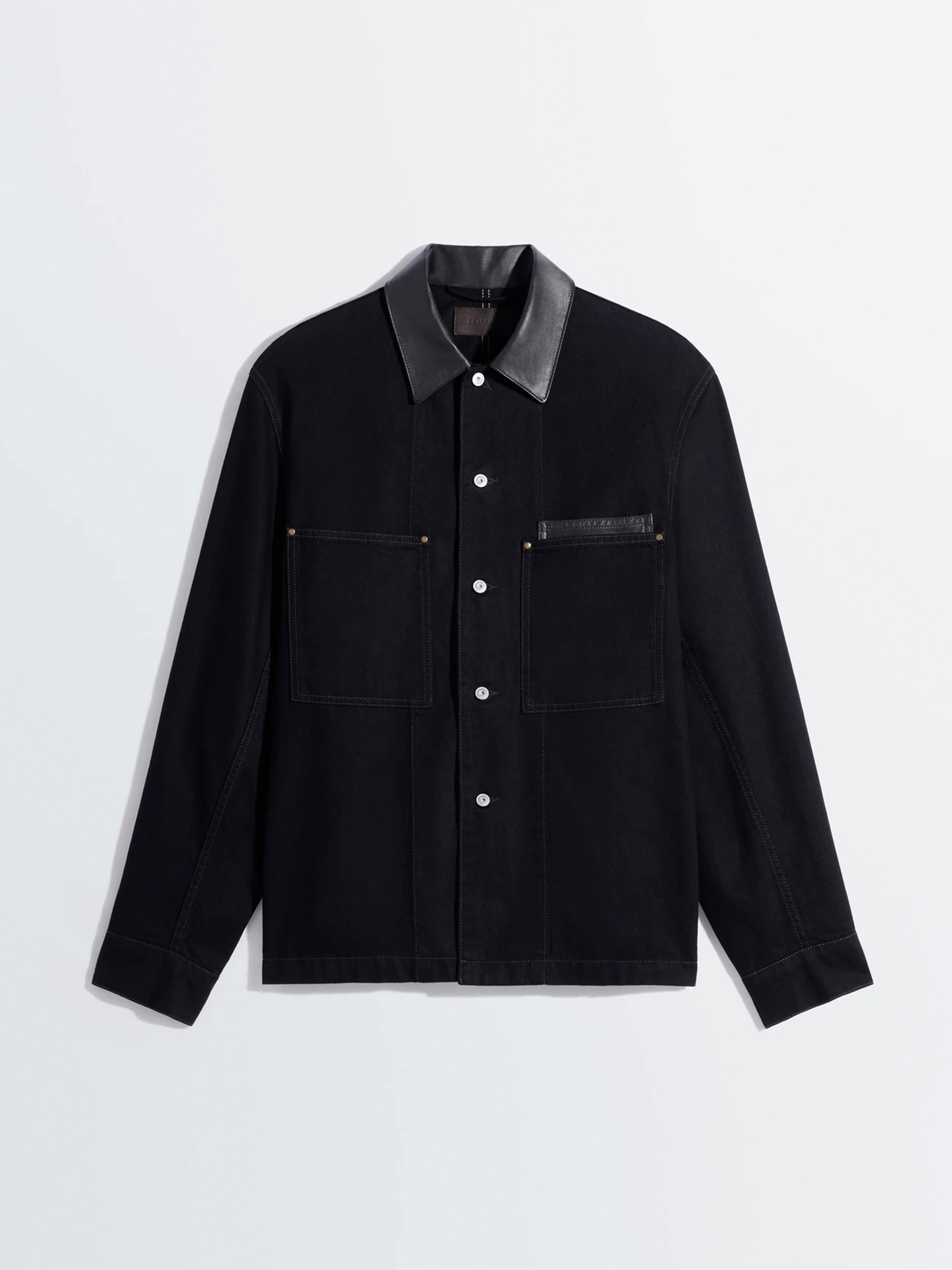 LEMAIRE TWO POCKET SHIRT BLACK SH1247 LF1399 | BEST PACKING STORE