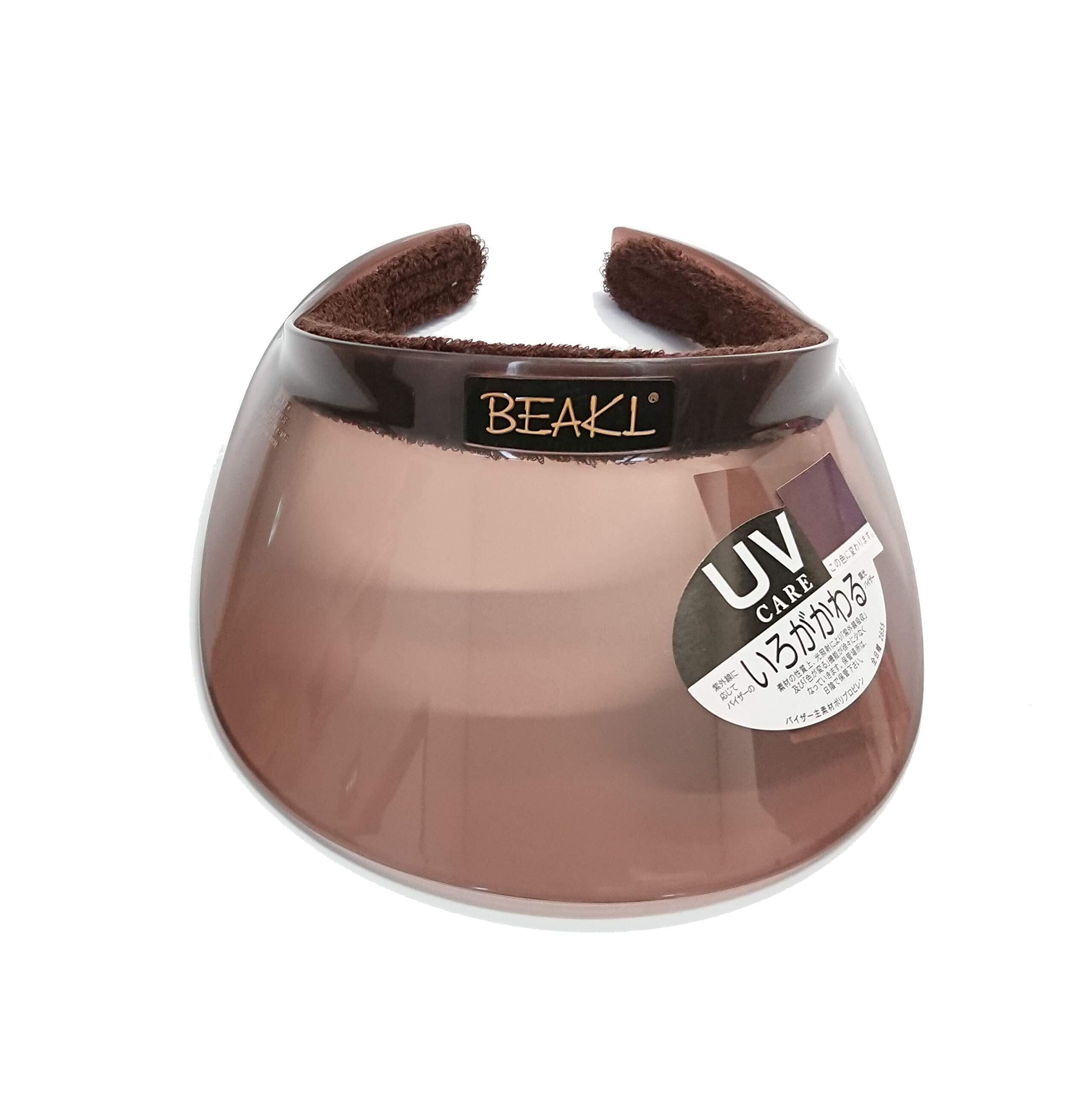 [BEAKL] UVカット バイザー ビークル レギュラーサイズ 色が変わる サンバイザー (ブラウン) | KSショップ