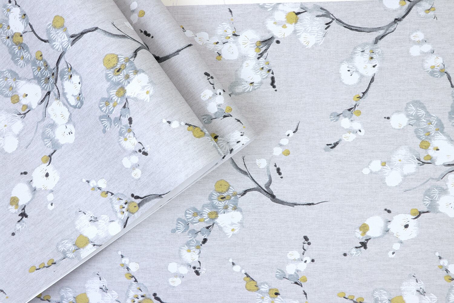 【特急取り寄せ】グレー×ブルーグレー梅花 FL775002MT