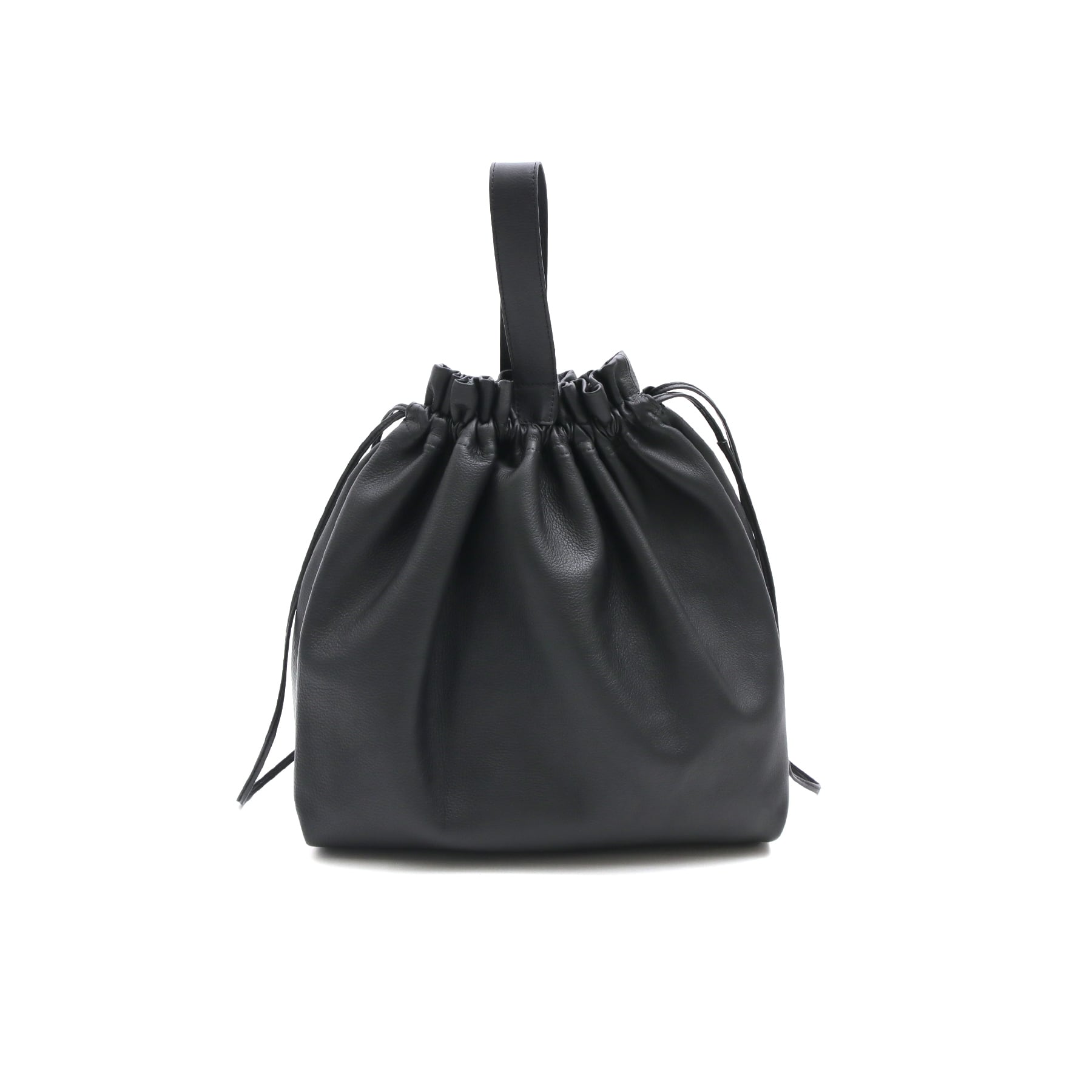 real leather drawstring tote & hand bag [bdbd2] / Y2212FRB07