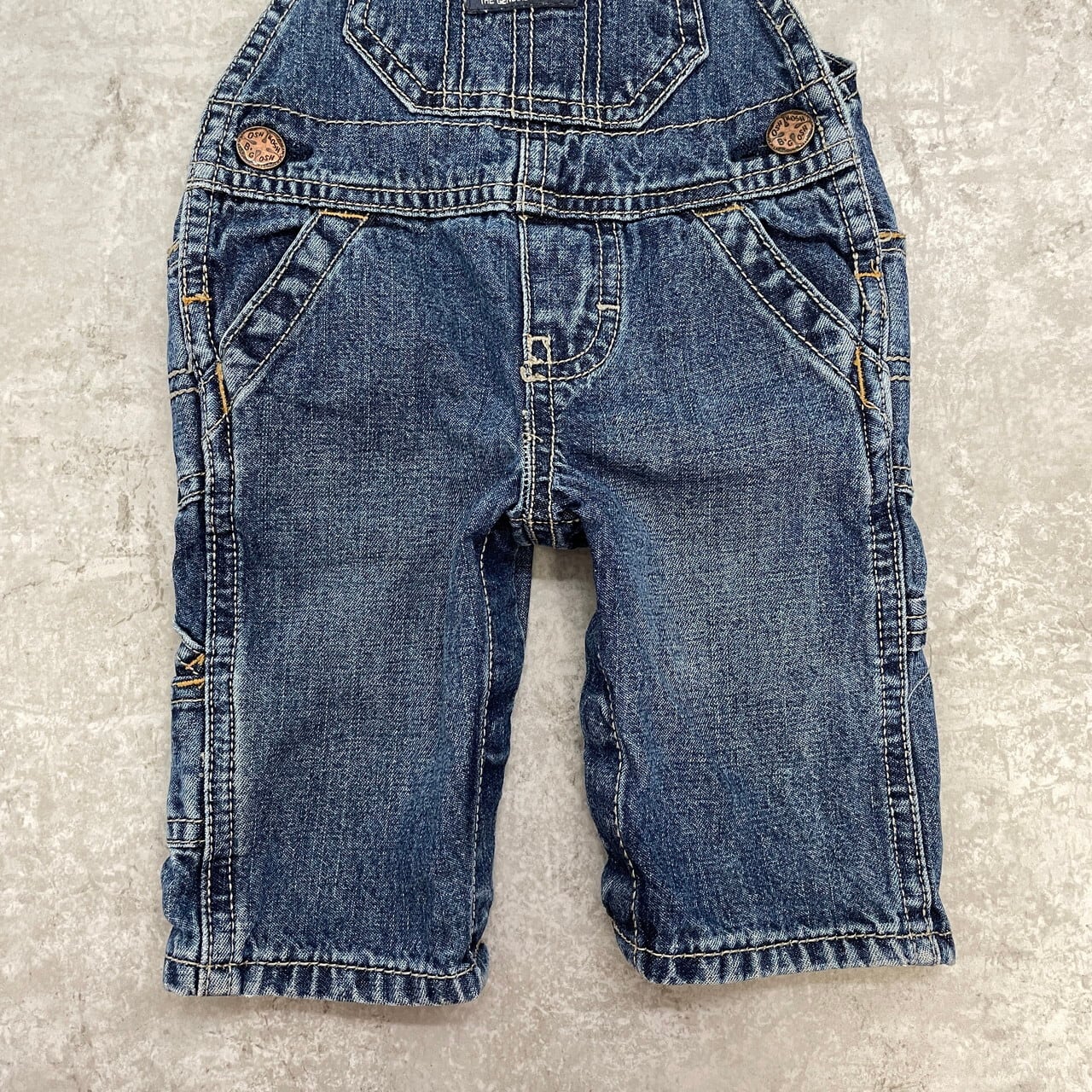 kids】 OSHKOSH オシュコシュ デニム オーバーオール ロンパース