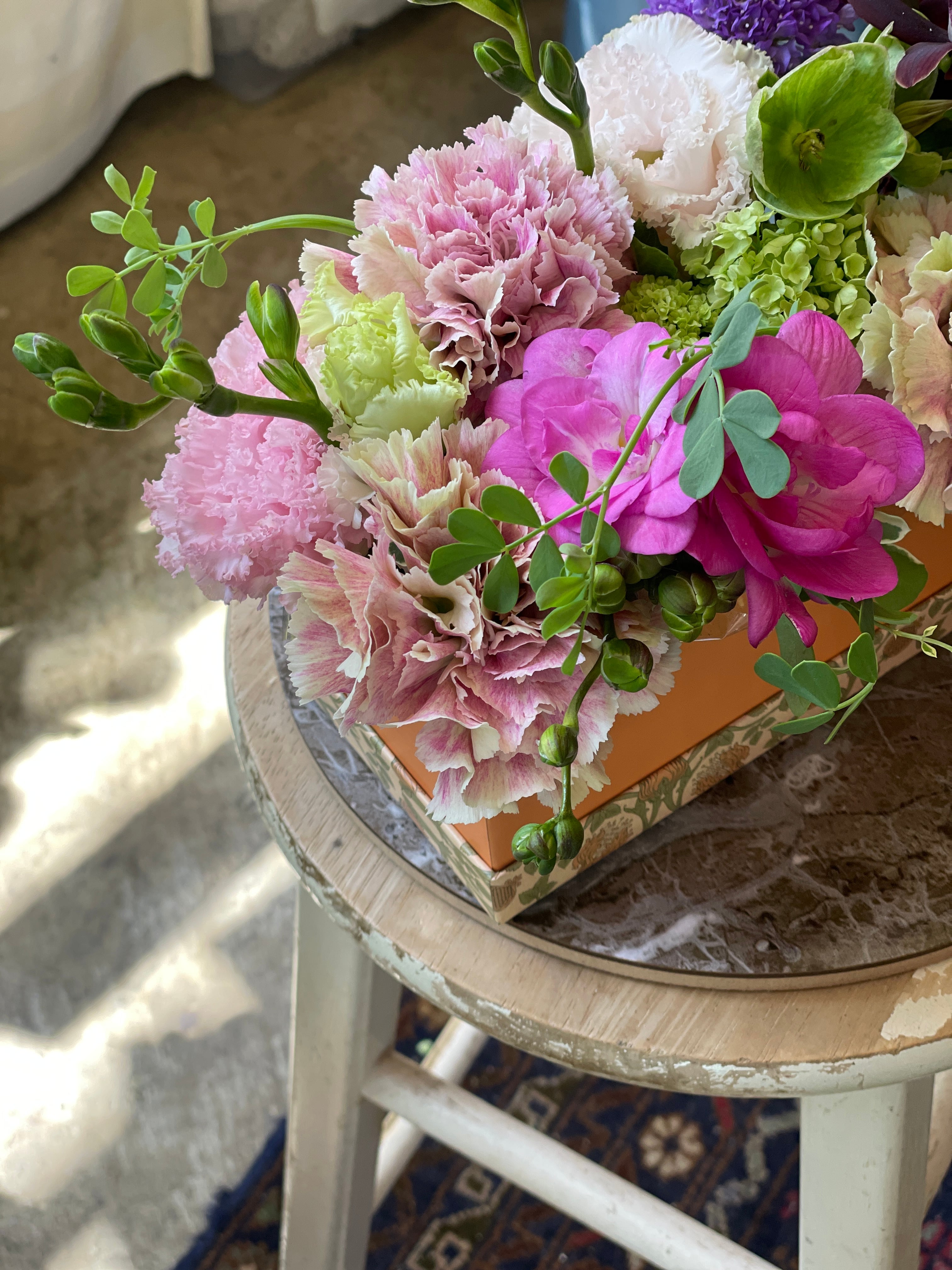 //♡antique♡box flower // for Mother's Day //