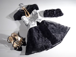 ★9号☆バニエでふんわりワンピ－ス(OPN7543)