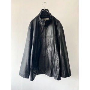 -BALMAIN- lamb leather High neck jacket