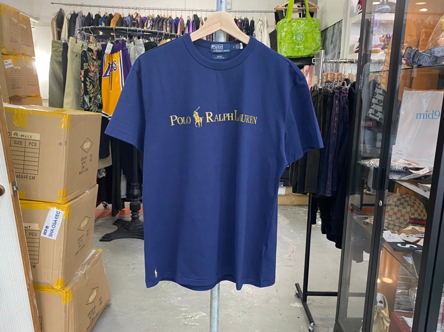 POLO RALPH LAUREN × BEAMS EXCLUSIVE Navy and Gold Logo Collection