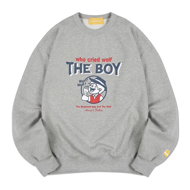 [MAINBOOTH] The Boy Sweatshirt(MELANGE) 正規品 韓国 ブランド トレーナー