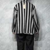 cotton stripe easy tailored jacket