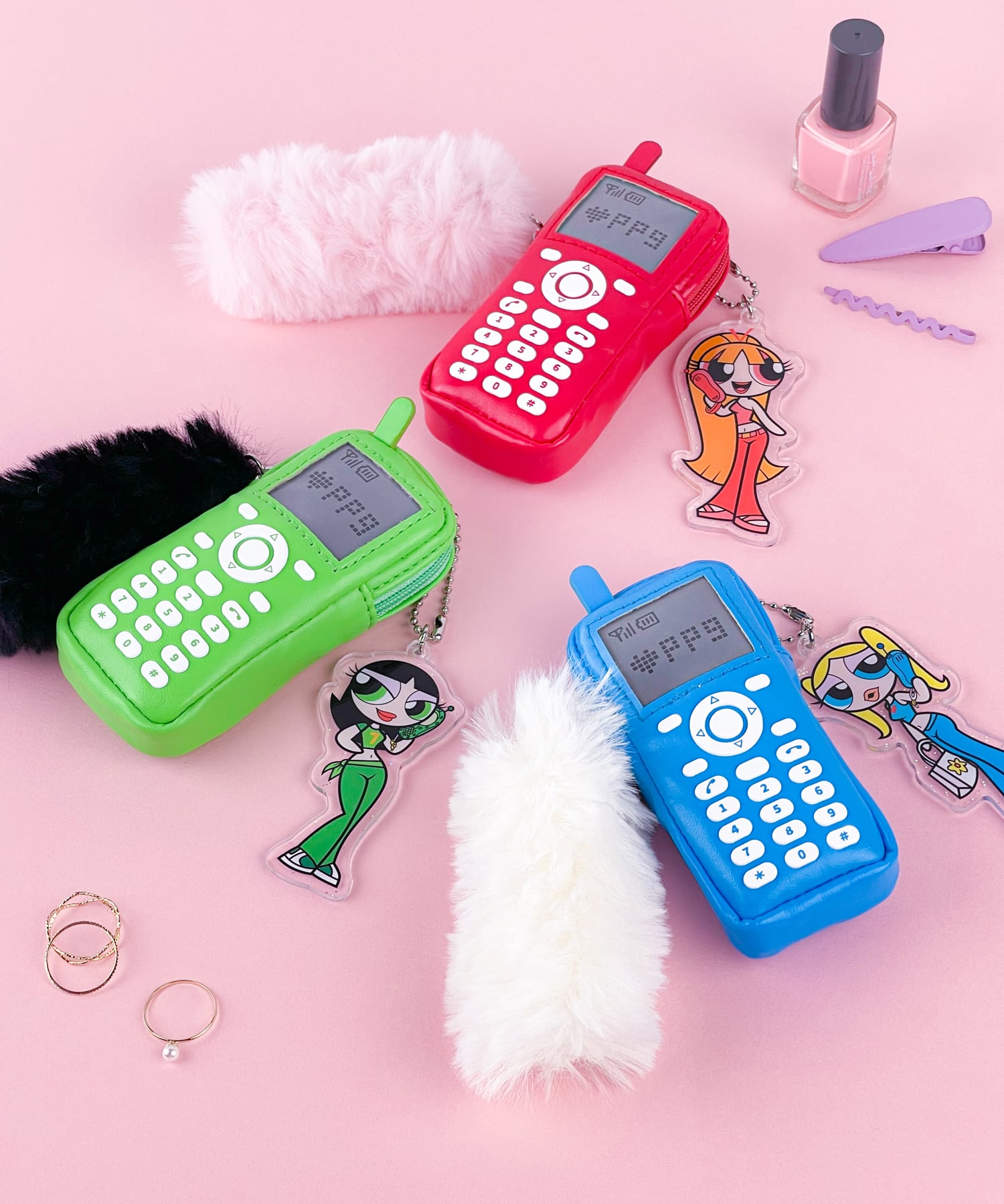 F258162_The Powerpuff Girls×Flapper ケイタイモチーフポーチ | Flapper