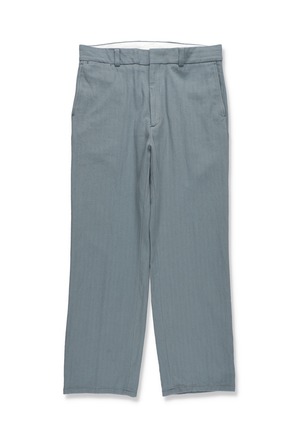 COTTON×LINEN HERRINGBONE TROUSER SAX