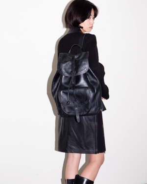 leather backpack