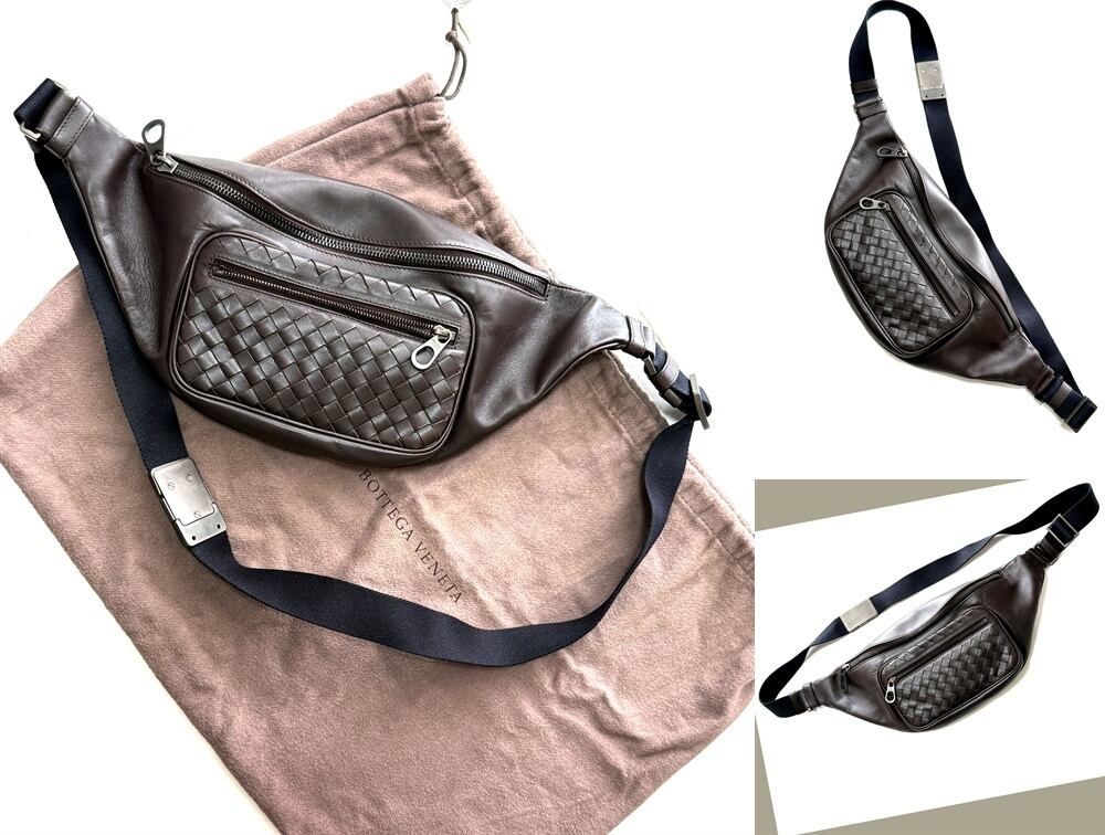 BOTTEGA VENETA ボッテガヴェネタ イントレチャートレザー クロス