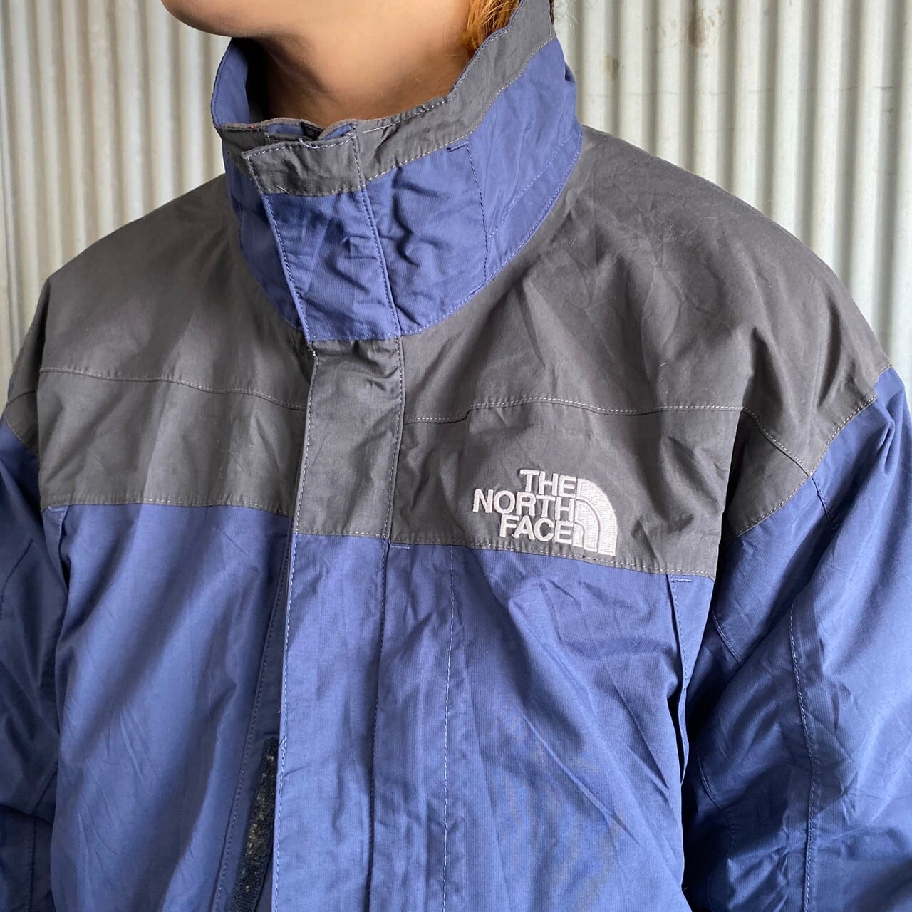 THE NORTH FACE  マンウテンパーカー　ナイロン　ブルーツートン