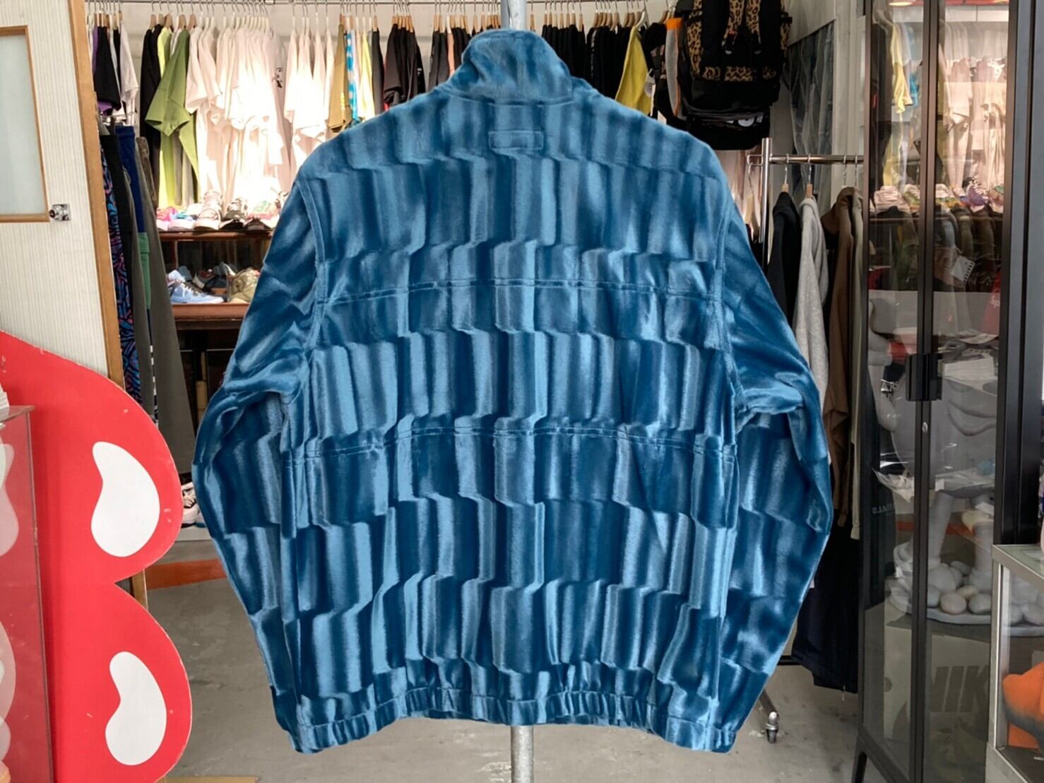 Supreme 21AW VELOUR TRACK JACKET SLATE MEDIUM 034279 | BRAND 