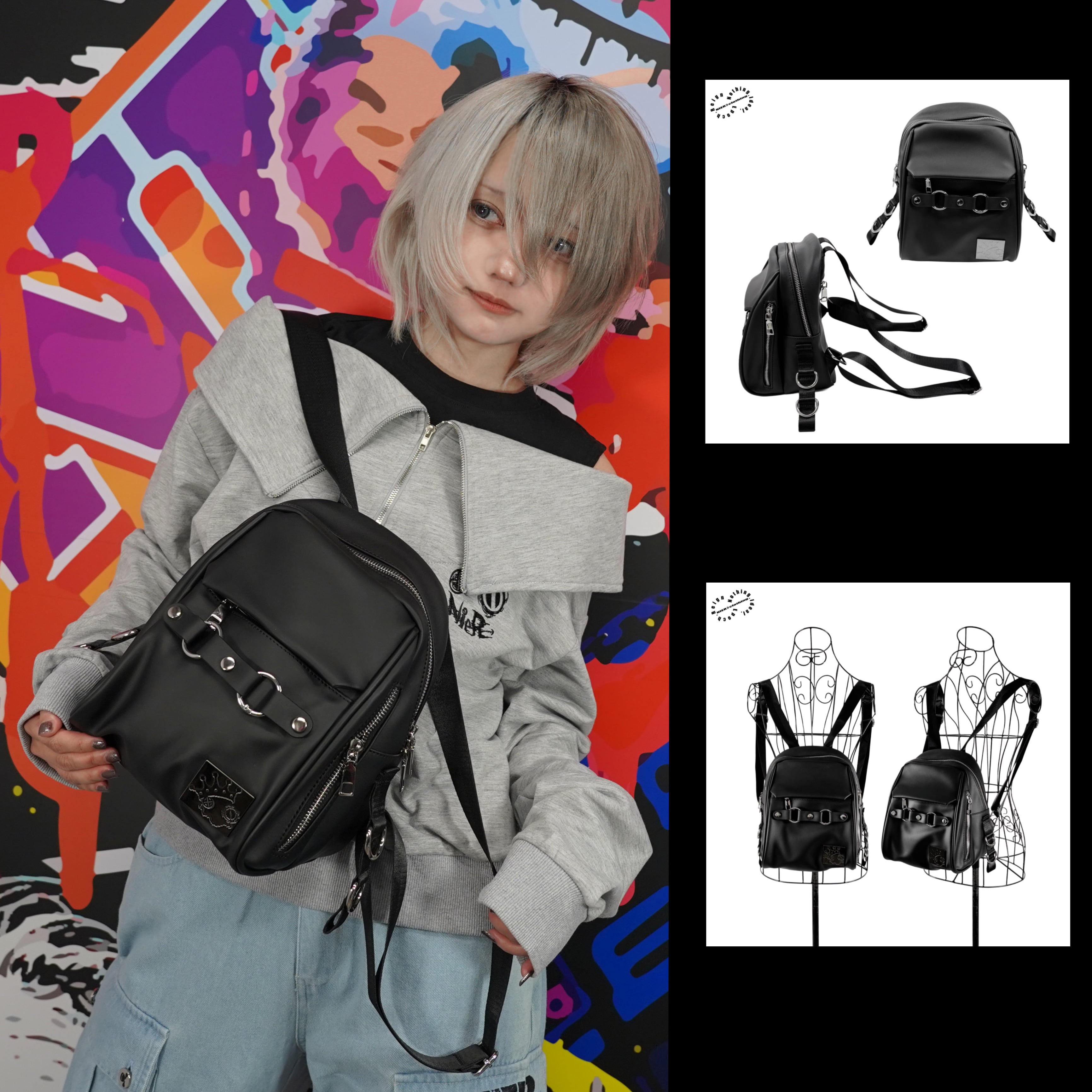 CROWN FACE BACKPACK | NIER CLOTHING